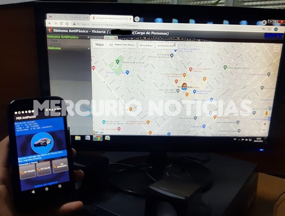 Incorporan el sistema de Botón antipánico en Victoria