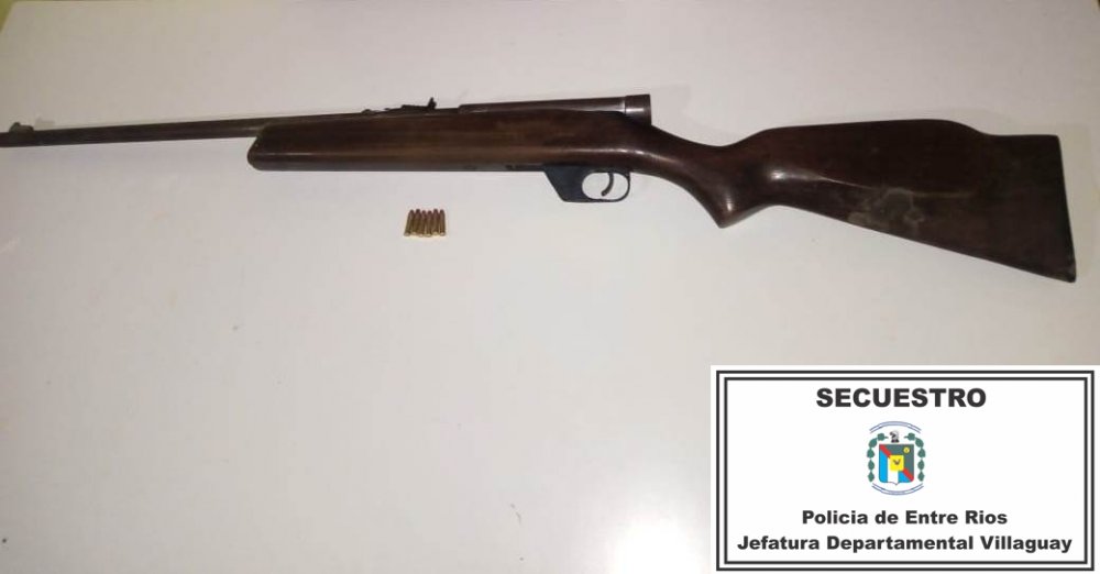 Secuestraron un arma en Lucas Norte
