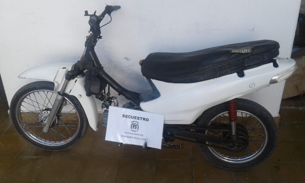 Secuestraron una moto a un menor 