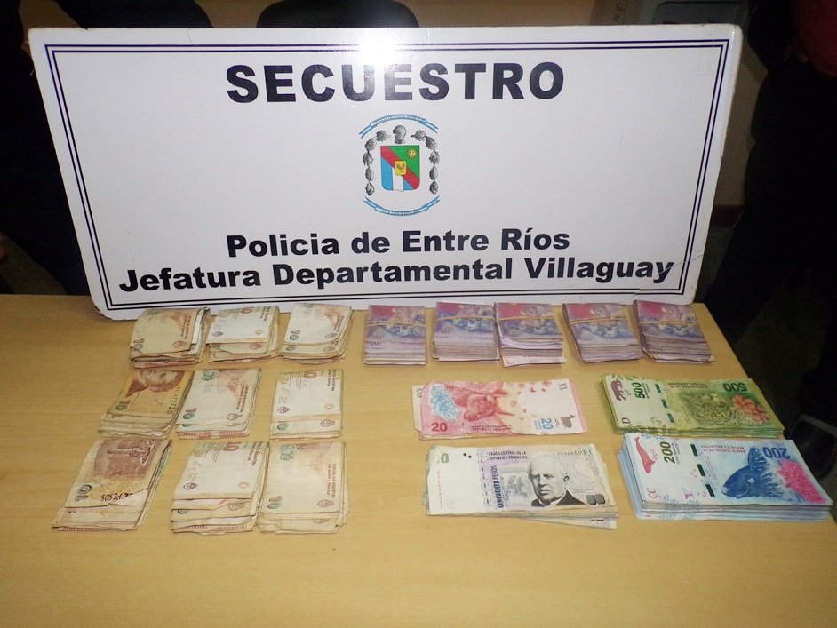 Secuestraron importante cantidad de bebidas y dinero tras un robo