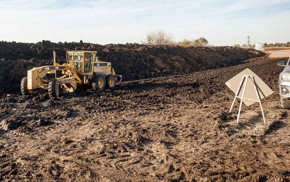 Avanzan los trabajos para la pavimentación de la ruta 20 