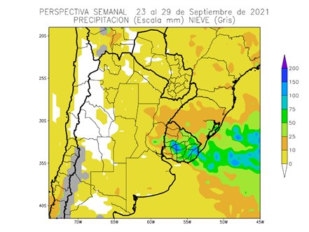 Se prevé el paso de un frente de tormenta con actividad muy irregular