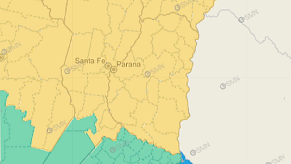 Extienden a toda la provincia el alerta por vientos fuertes