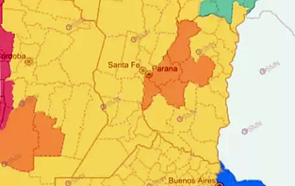 Hay alerta amarillo por la ola de calor: una zona de la provincia pasó a ser naranja
