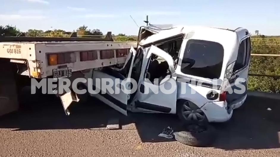 Impresionante choque múltiple en la ruta 39: colisionan cuatro vehículos