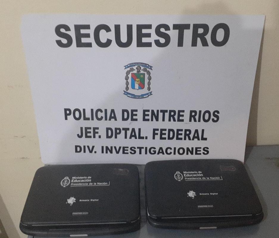 Recuperaron netbooks que habían sido robadas a una escuela