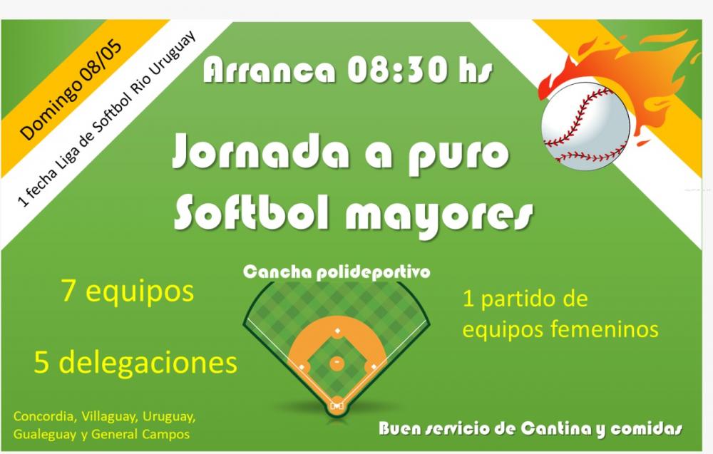 Este domingo habrá sóftbol en General Campos