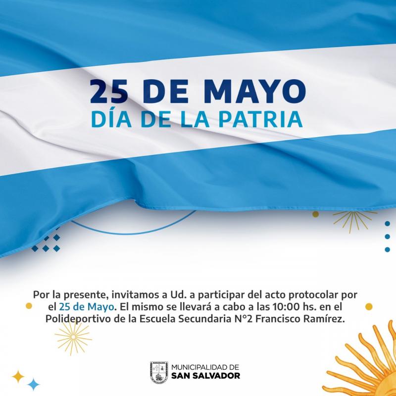 Se debieron reprogramar actividades por el 25 de mayo