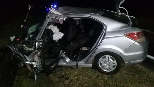 Una mujer que viajaba hacia San Salvador murió en un choque frontal en la ruta 18