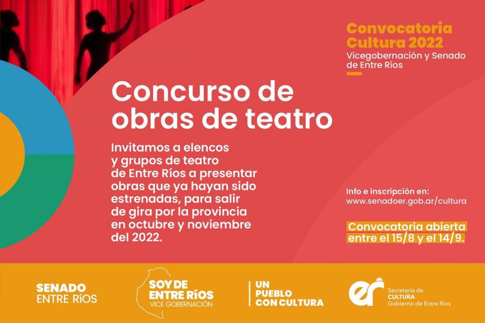 Ya está abierta la convocatoria para el concurso de obras de teatro y gira provincial