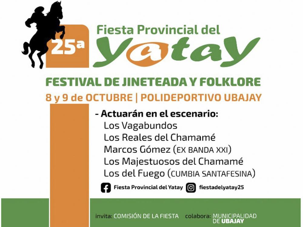 La Fiesta del Yatay se hará este año en horario diurno