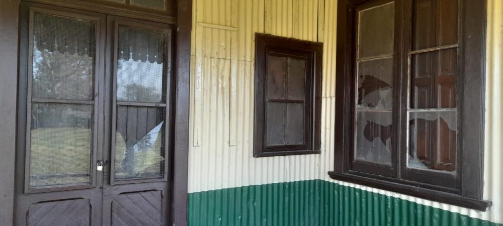 Destruyeron vidrios en la Estación