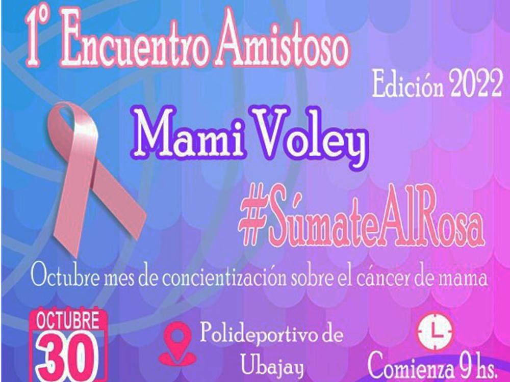 Organizan el primer amistoso de Mami Voley