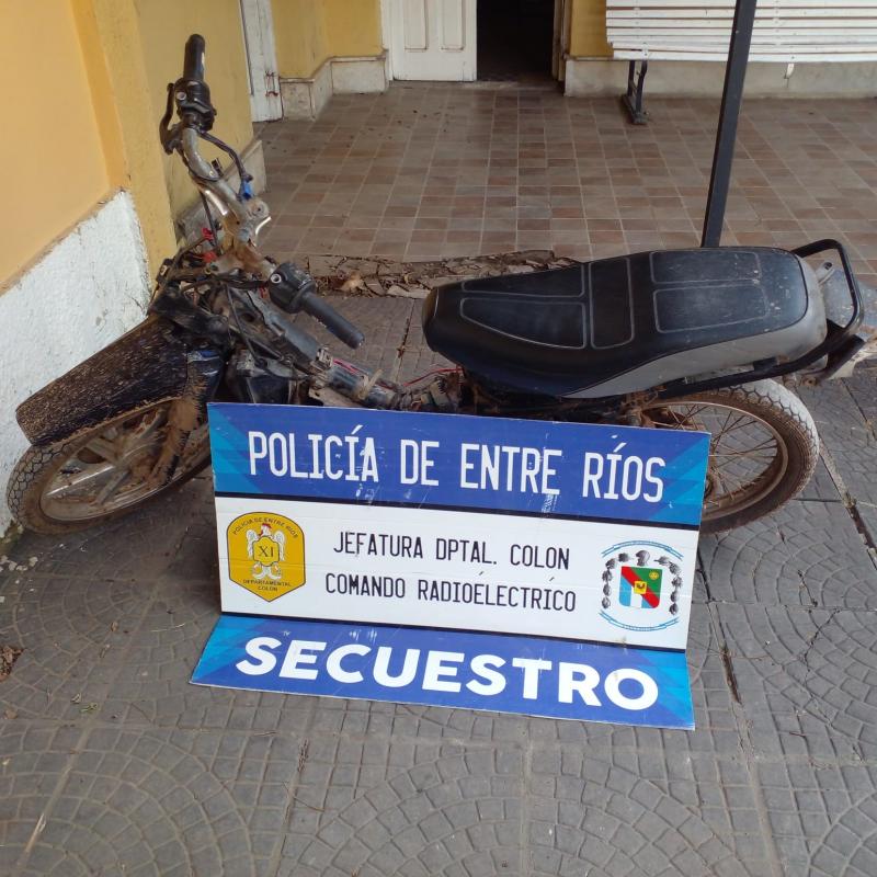 Fue recuperada moto que había sido sustraída