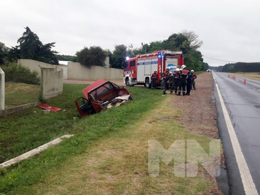 Lesionados en un despiste en la ruta 130