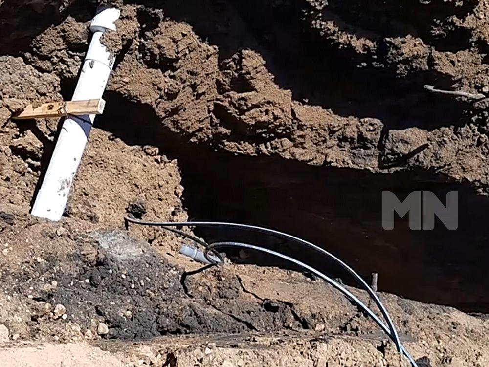 Por una obra, piden el uso racional del agua potable