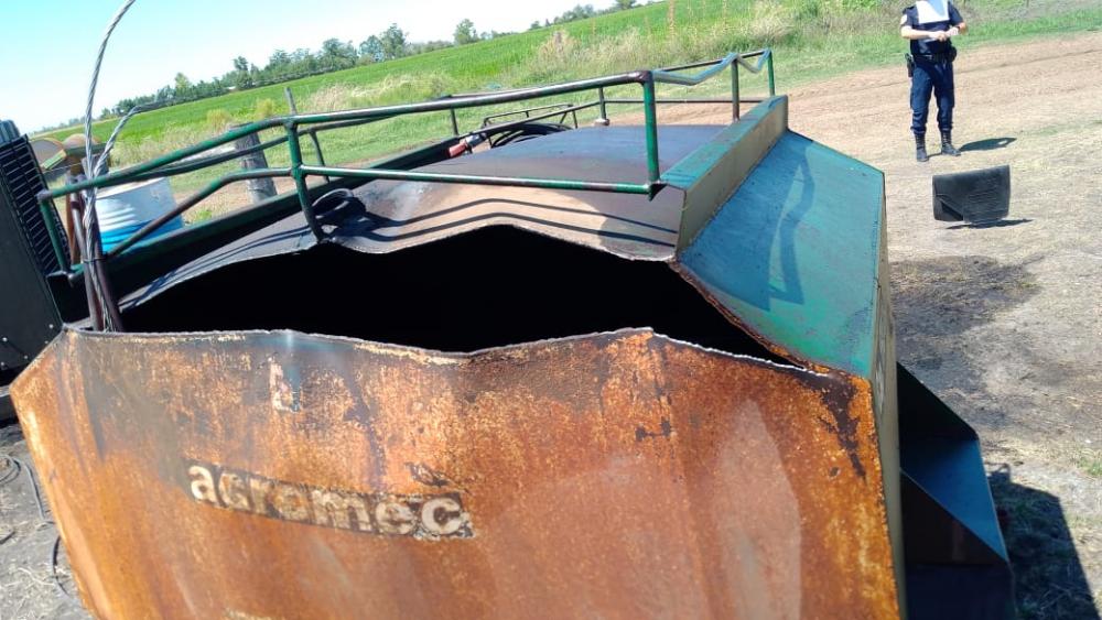 Quiso alumbrarse con un encendedor y le explotó la cisterna con combustible: quemaduras graves