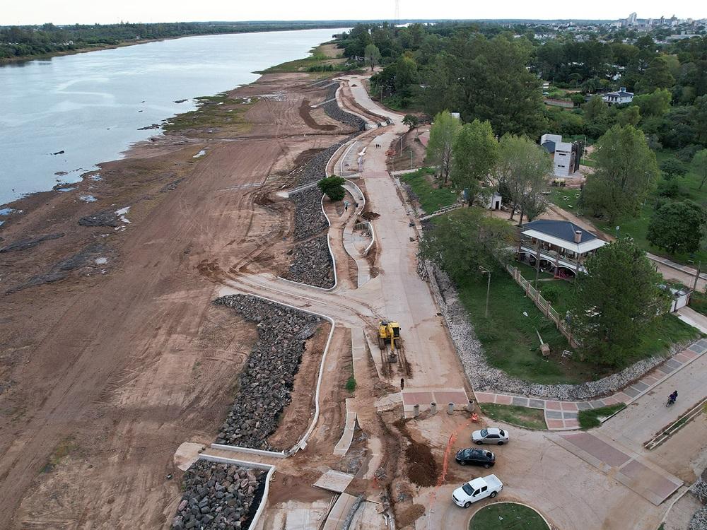 Las obras en la costanera Nebel superan el 90% de ejecución