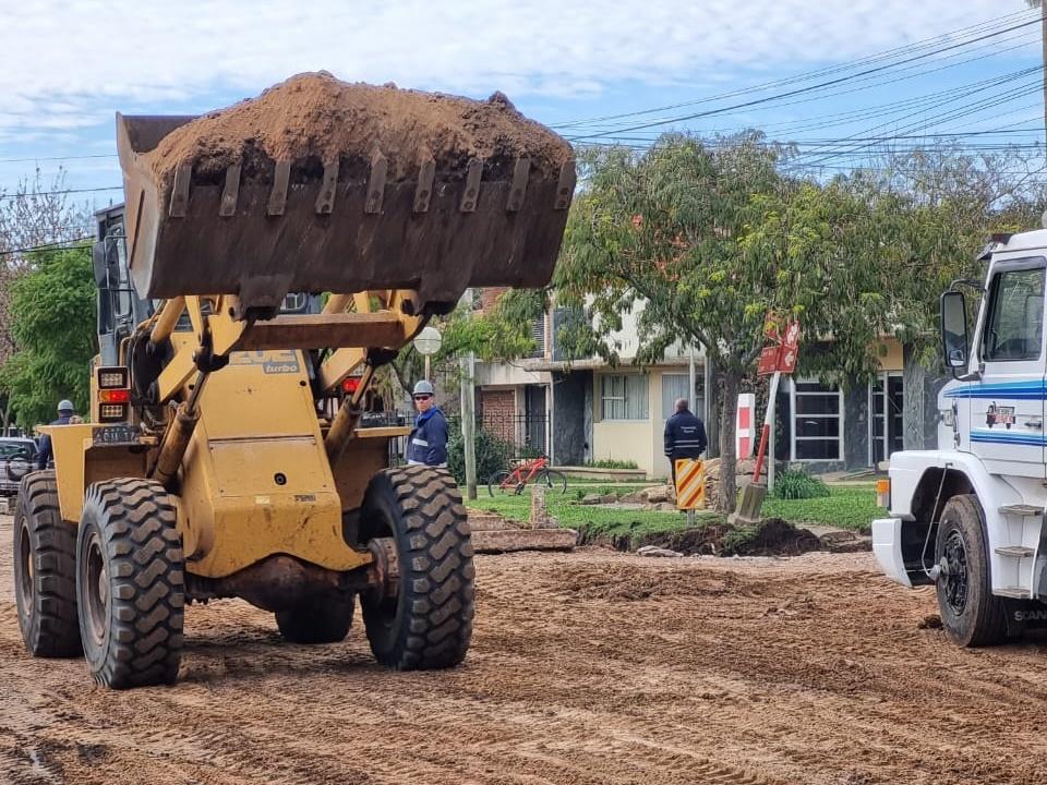 Comenzó la obra de repavimentación de avenida Libertad