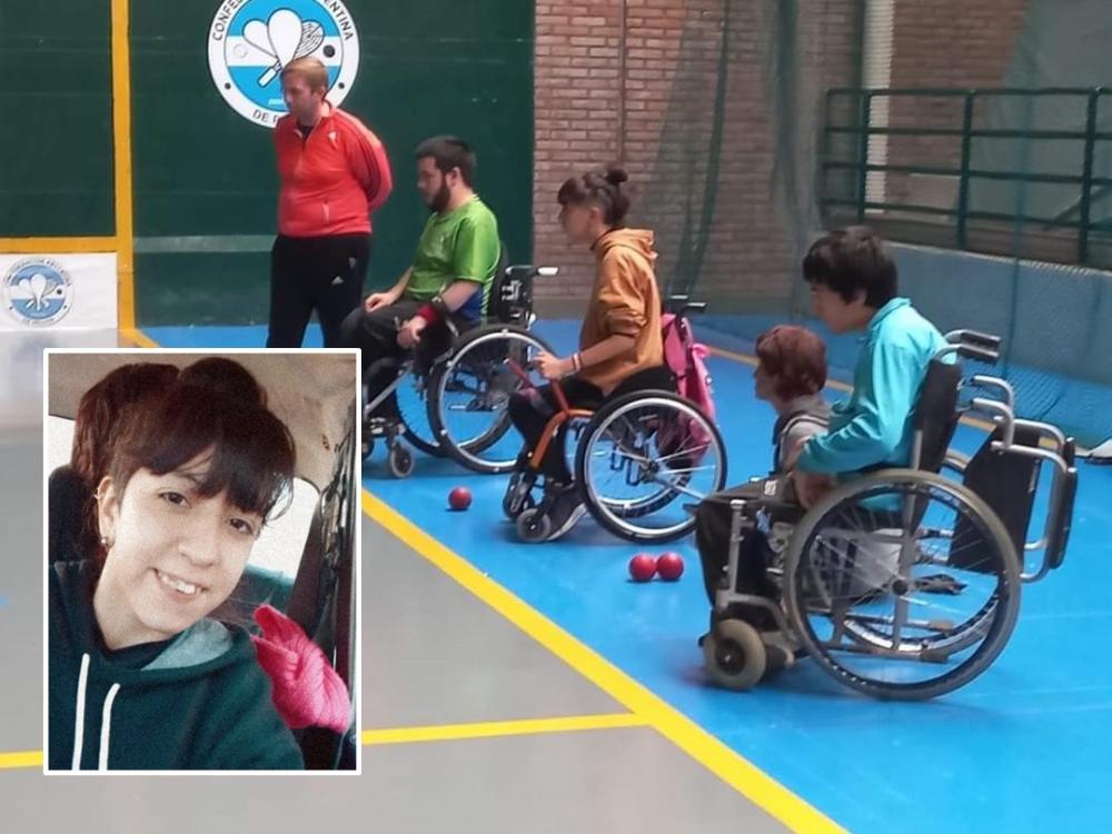Este lunes, Maribel viaja a Colombia para participar en Boccias en los Parapanamericanos