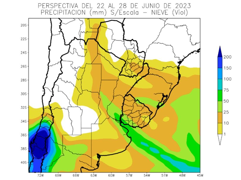 El clima continuará con un frente de lluvias moderadas y la vuelta del frío sin heladas