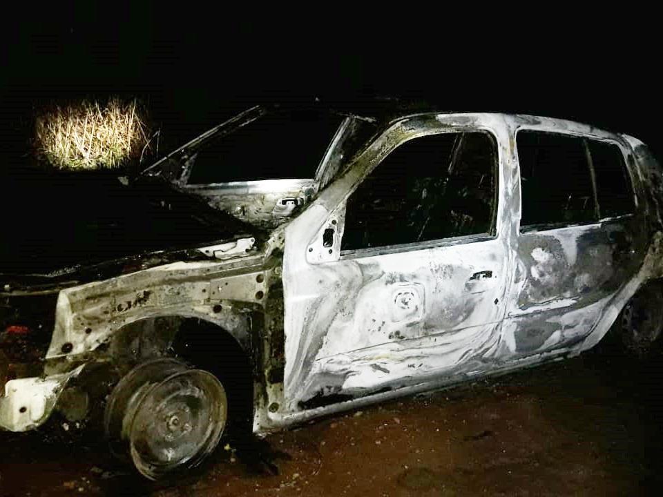 Siniestro total de un automóvil en la vía pública