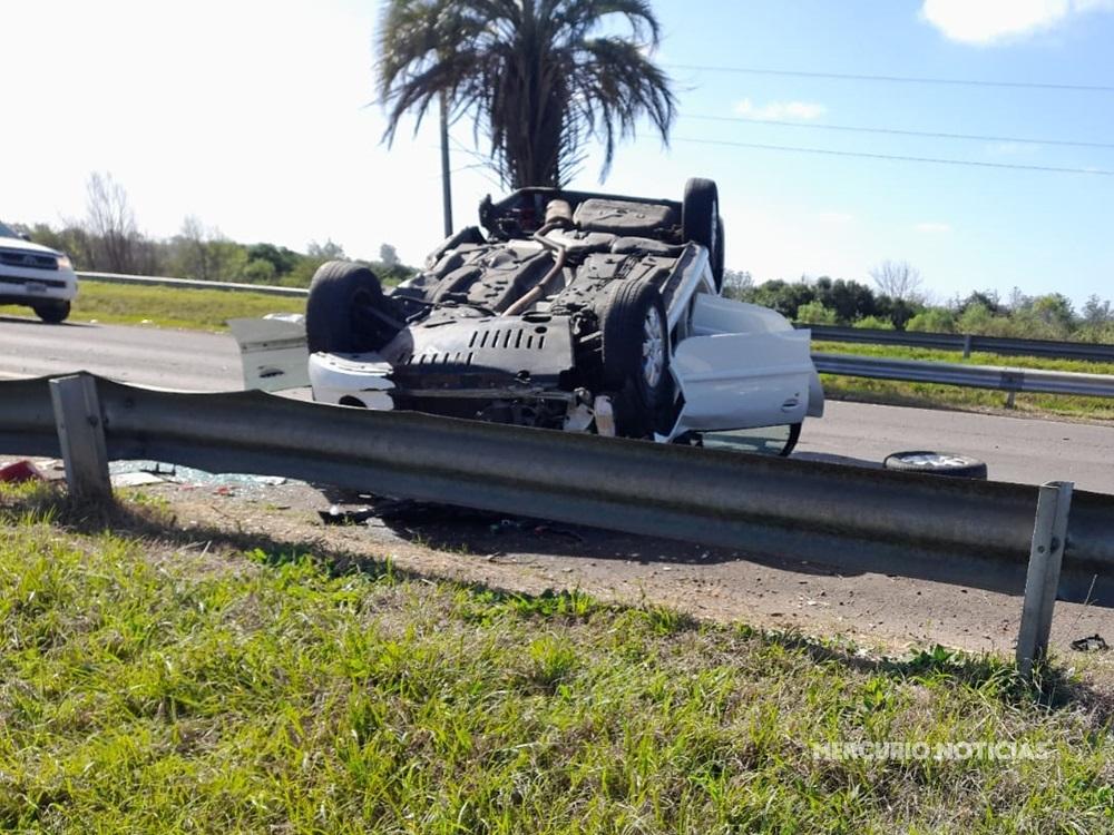 Lesiones graves para una octogenaria en un despiste en la autovía 14