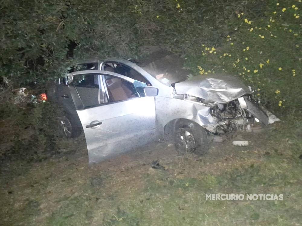 Un automóvil despistó en la ruta 18