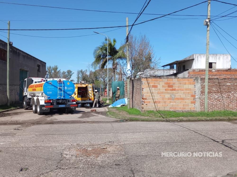 Incendio en una vivienda de Concordia: tres niños estaban solos