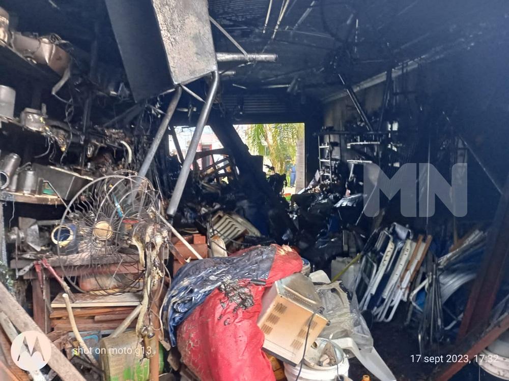 Incendio en depósito: confirman que se trató de un cortocircuito