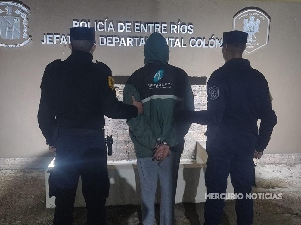 Colón: robaba combustible y fue detenido por la Policía