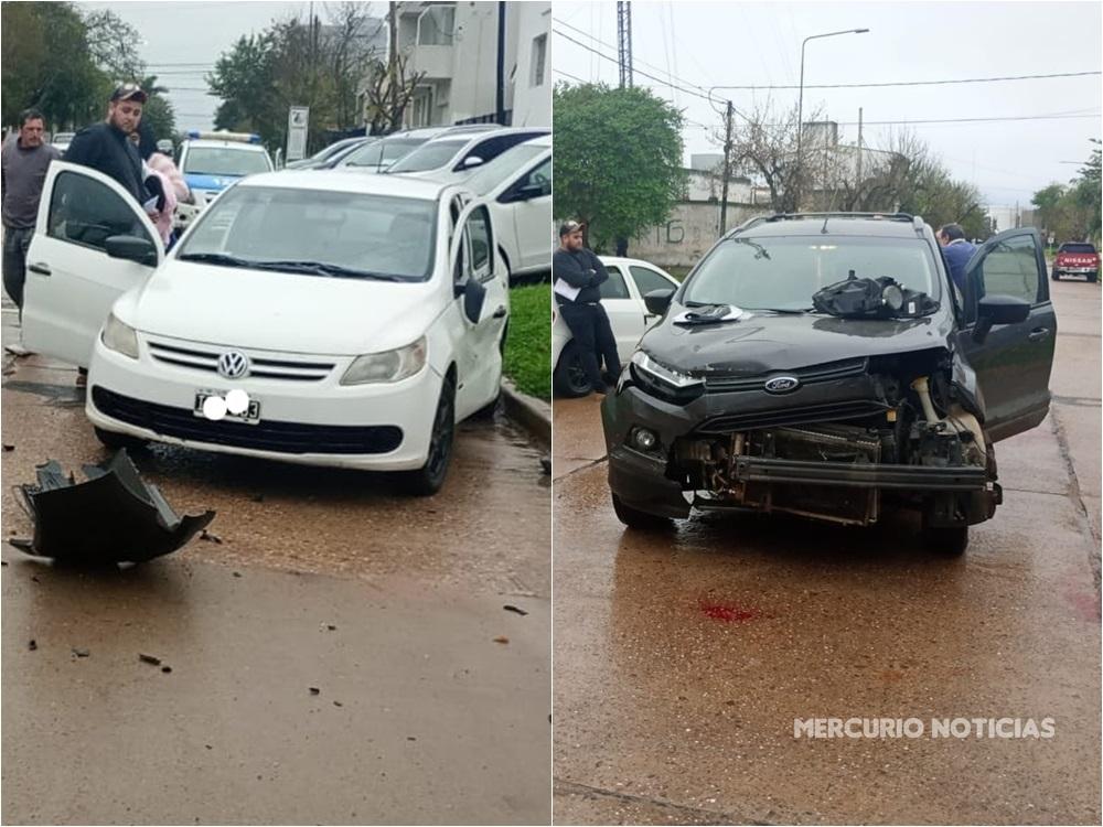 Violento impacto frontal entre dos vehículos en Chajarí