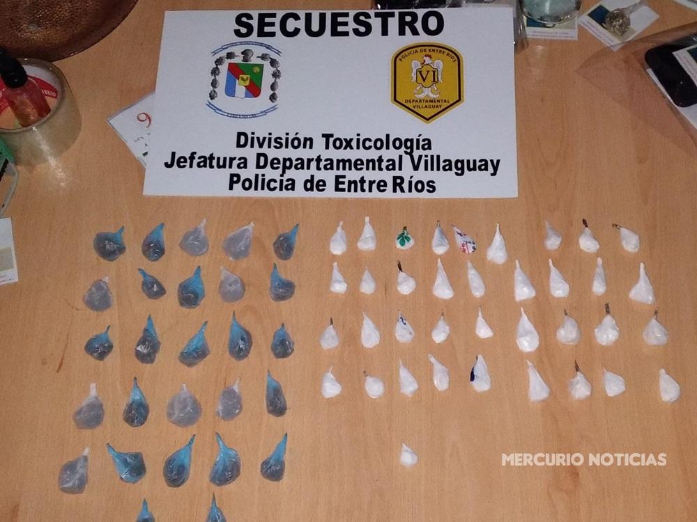 Operativo de narcomenudeo en Villaguay