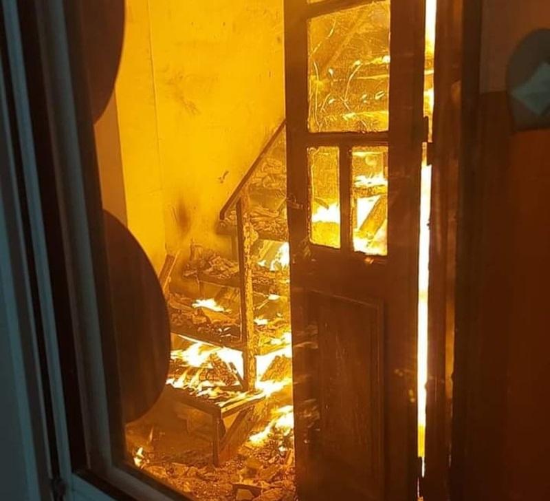 Petelín habló tras el incendio de la casa parroquial