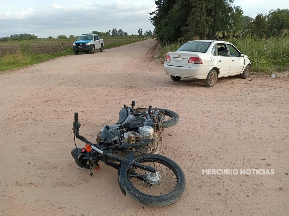 Accidente vial en San José dejó a una motociclista herida