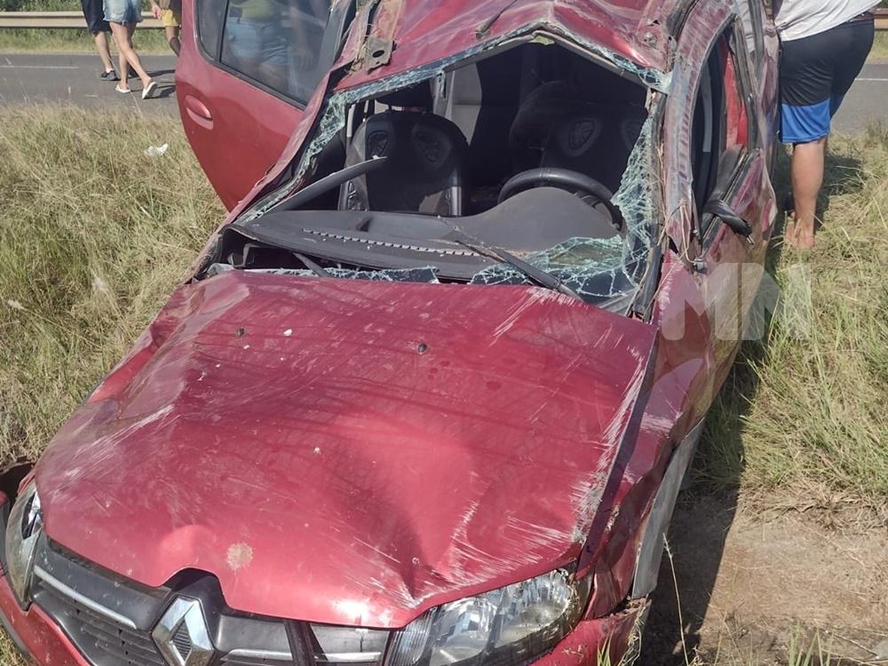 Despiste en la autovía 14 dejó a una mujer con lesiones leves