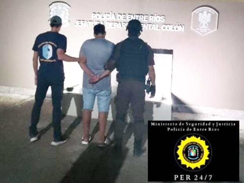 Un allanamiento culminó con una detención y secuestro de drogas en El Brillante