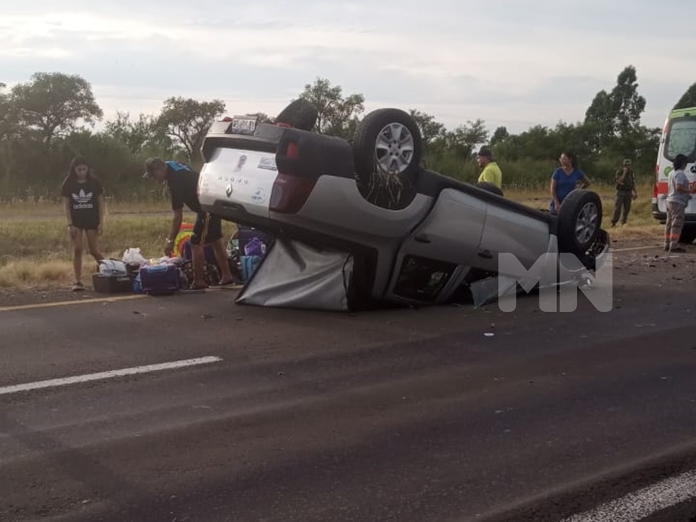 Así quedó la camioneta.