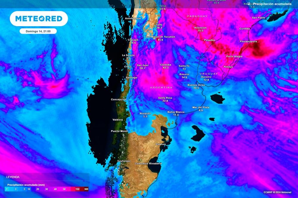 Se aproxima un brusco descenso térmico y tormentas al país