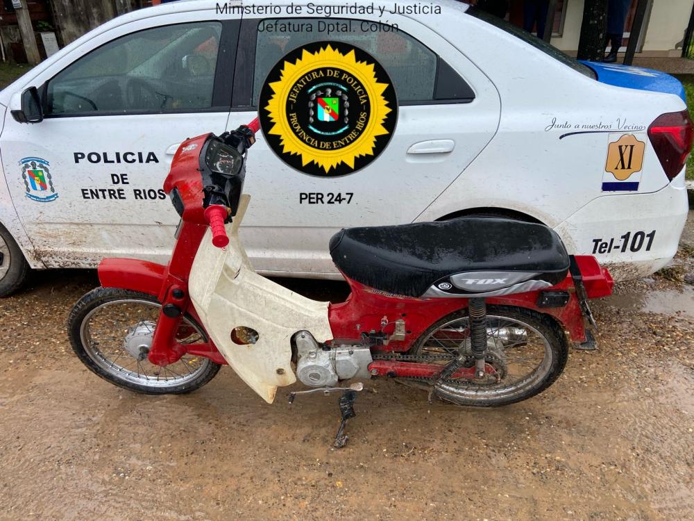 La Policía de San José recuperó una moto robada hace 15 años