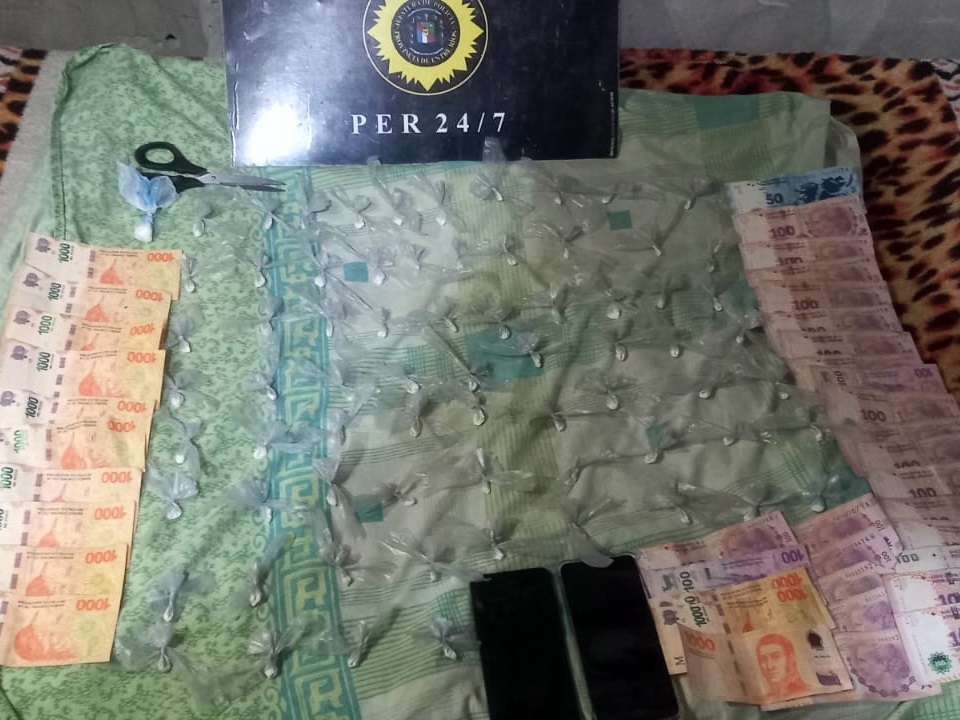 Droga y dinero, secuestrados.