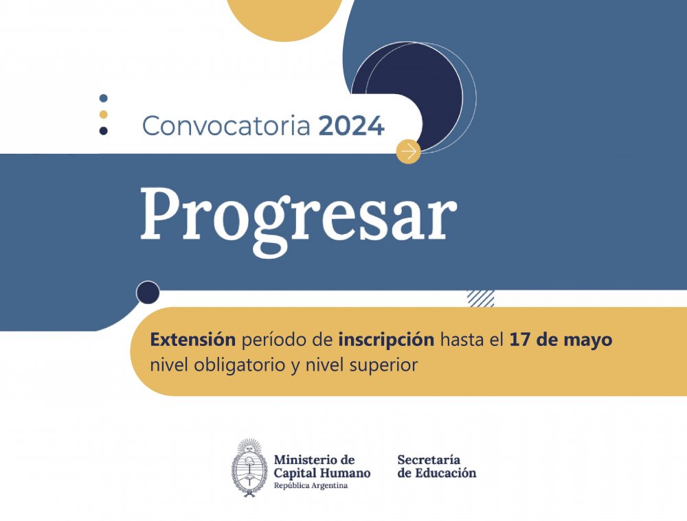 Extienden plazos de inscripción a Becas Progresar