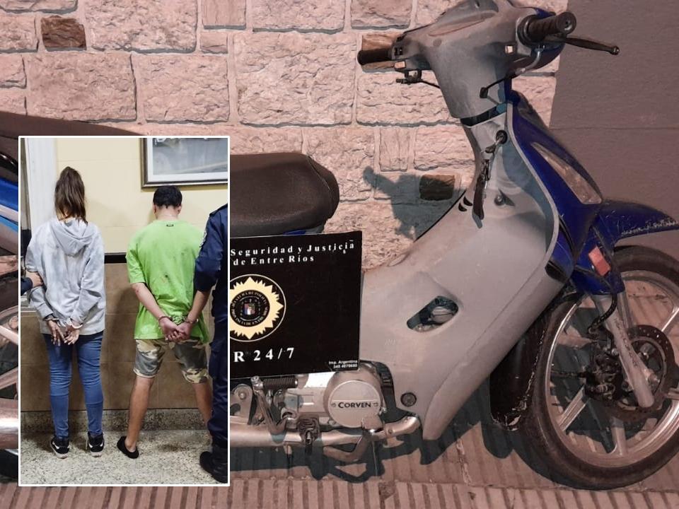 Robó una moto, entró a una casa, se escondió en el ropero y fue detenido