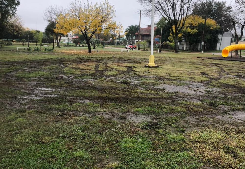 Utilizaron la plaza de Ubajay como pista