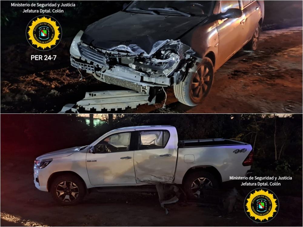 Se produjo un fuerte choque en camino a Primero de Mayo