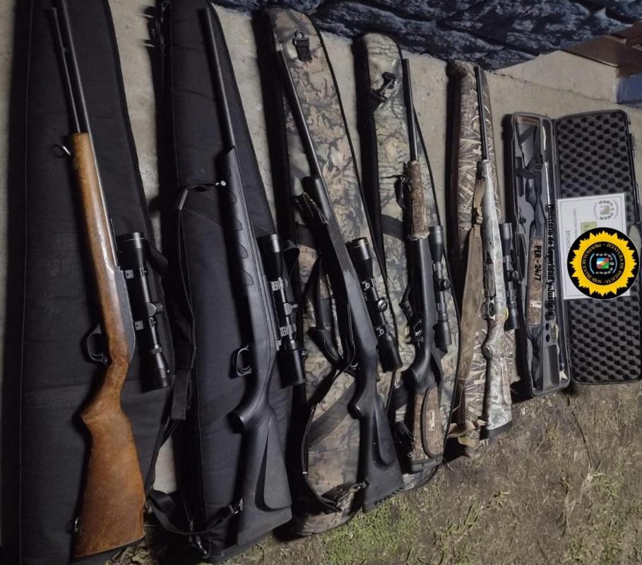 Secuestraron numerosas armas de fuego sin documentación