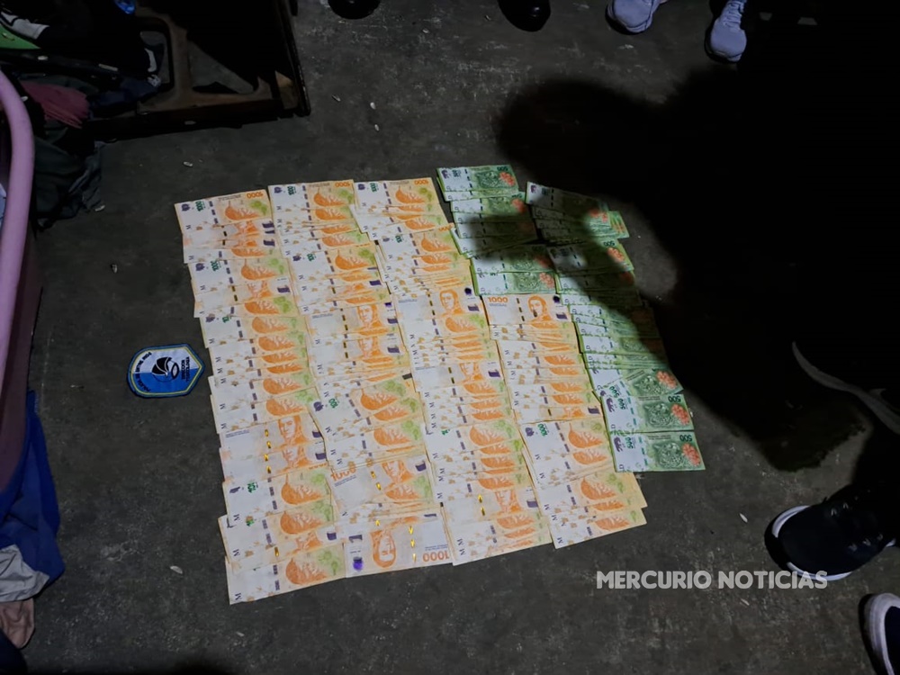 Incautaron 300 mil pesos.