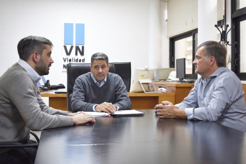 Berthet estuvo en Vialidad nacional para gestionar por la autovía 18