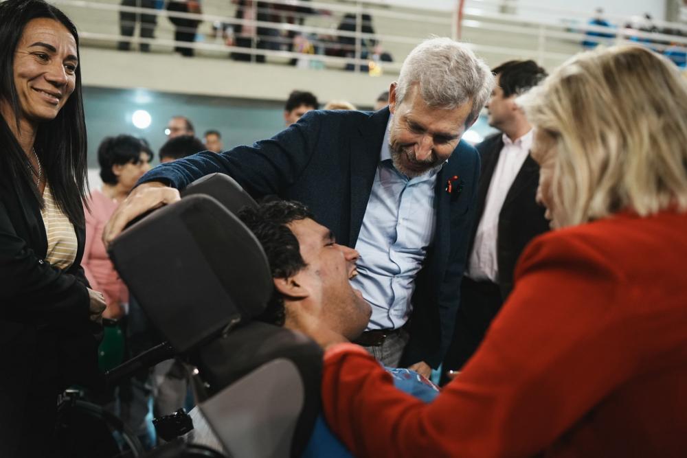 Frigerio acompañó un encuentro de deporte adaptado en Gualeguay