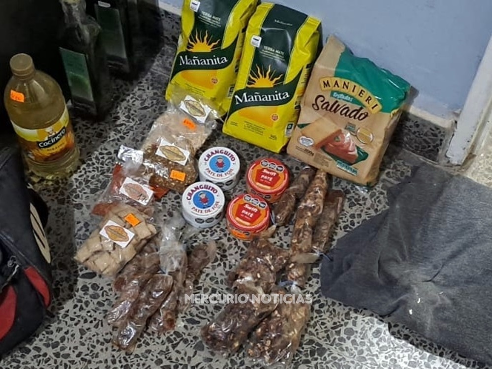 La mercadería recuperada.